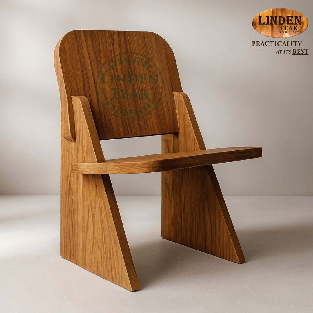 Handcrafted Solid Teak Wood FP Block Chair