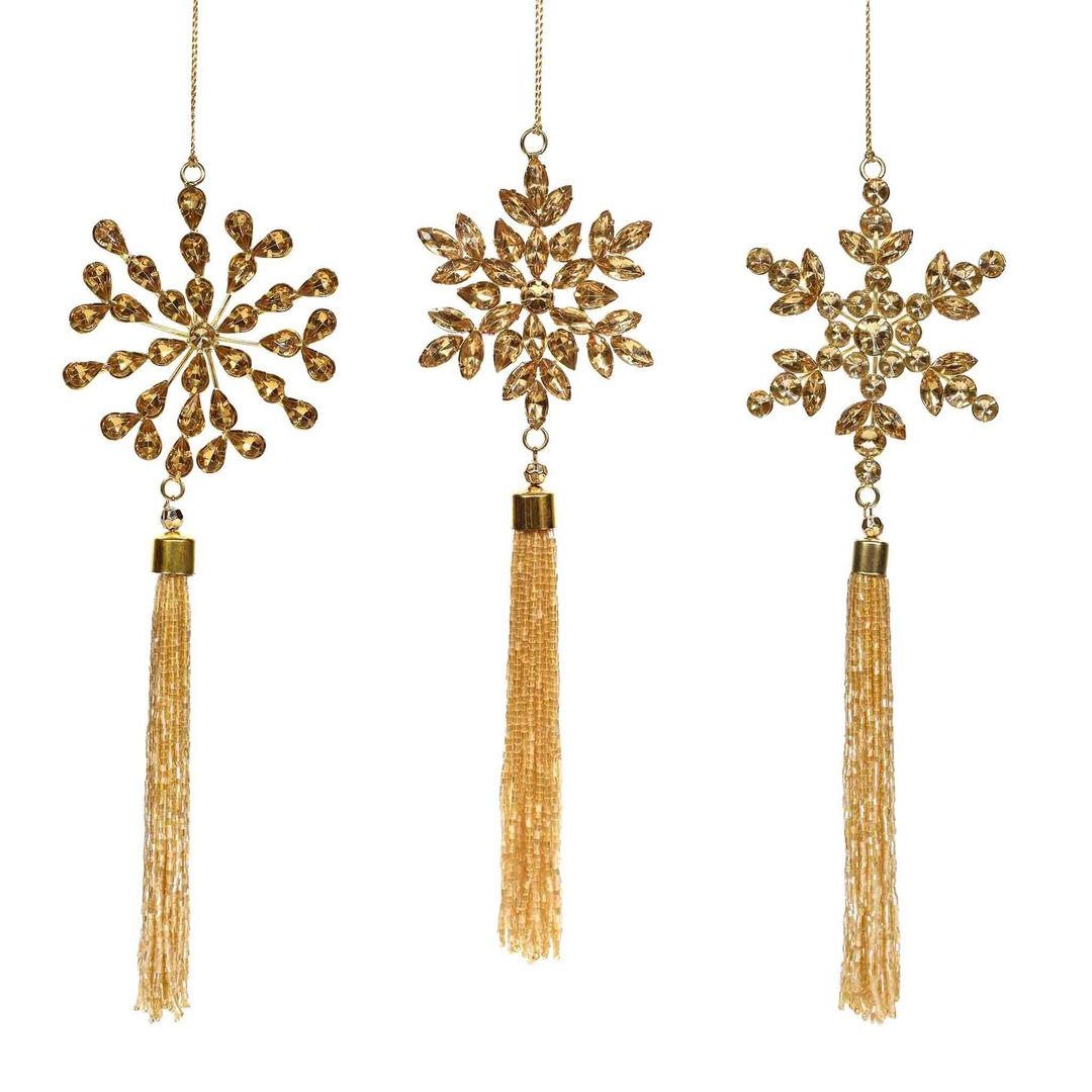 Trunkin' - Charm Me Trio Jeweled Hangings / Set of 3 / 3"x10" / Gold