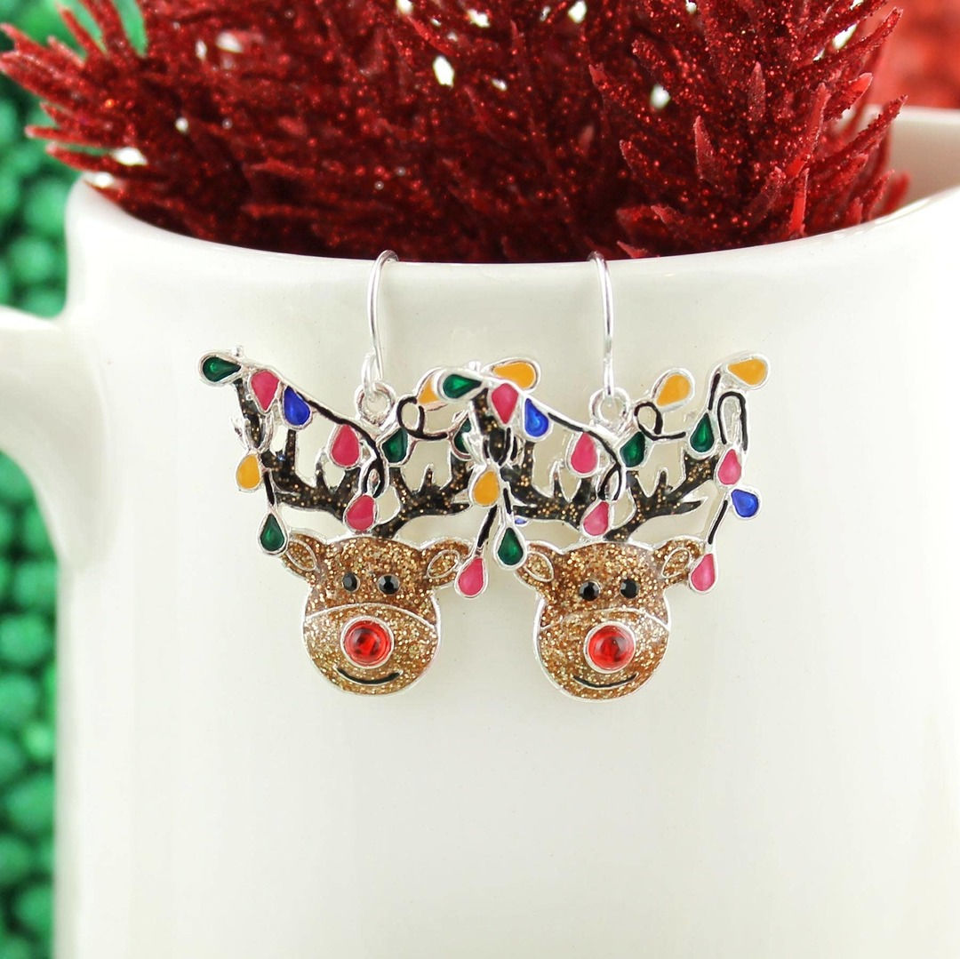 Seasons Jewelry - Whimsical Reindeer Earrings