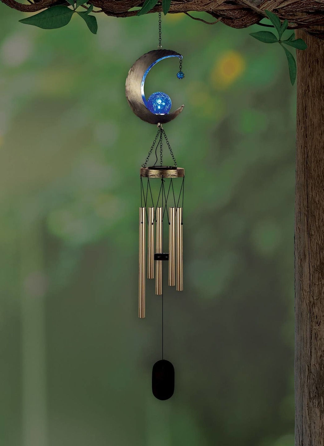Sunset Vista Designs - Moon Solar Wind Chime 42inches