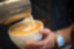 a latte from Arriviste Coffee Bar in Pittsburgh