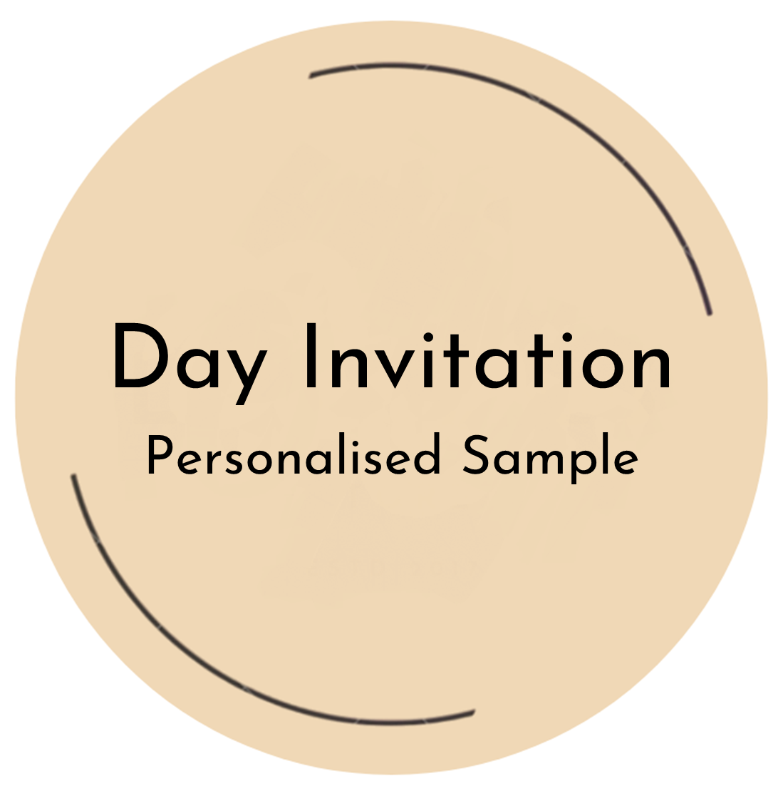 Day Invitation Personalised Sample Logo
