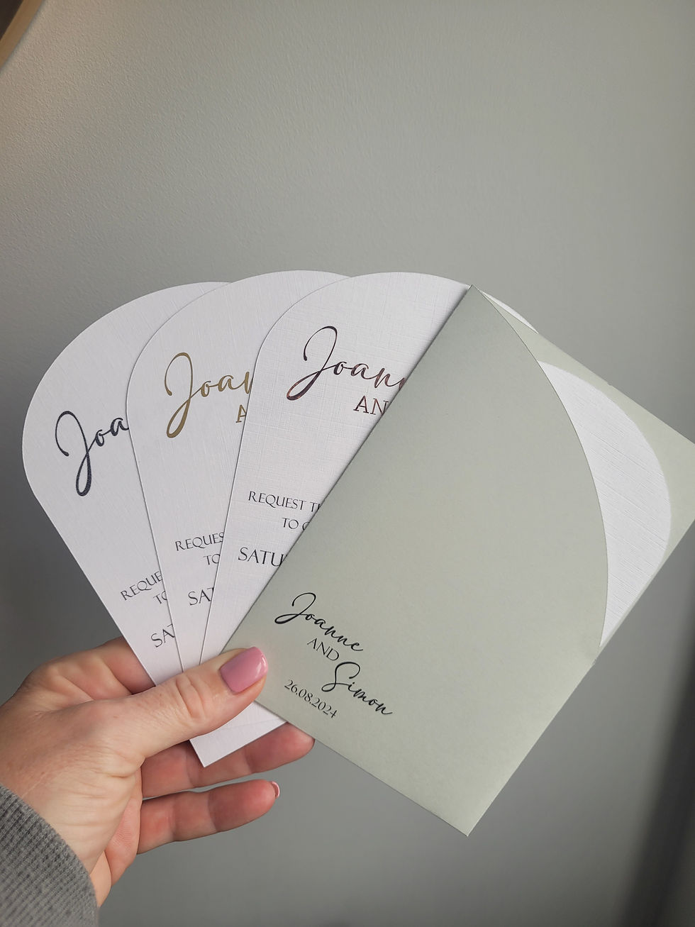 Thumbnail: This image shows the Contemporary Design Arch Invitation.