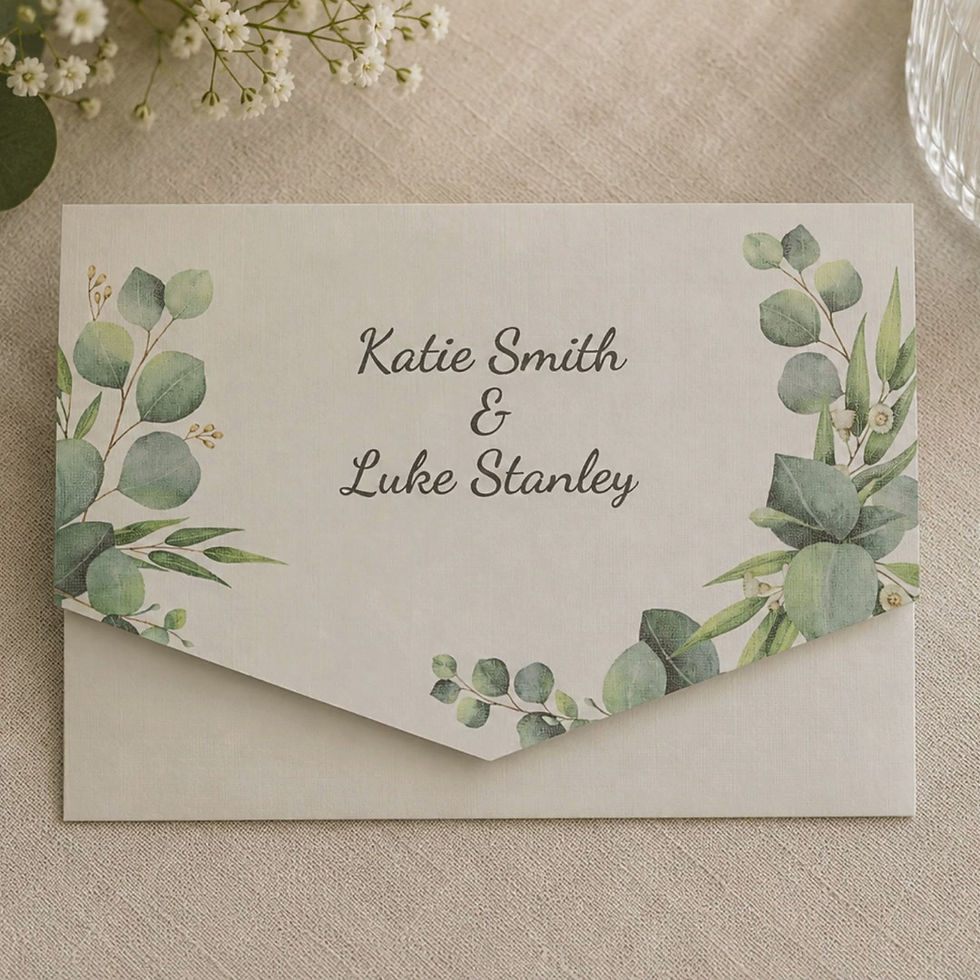 Thumbnail: Eucalyptus Design Reserved Seating Ceremony Tags