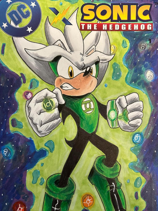Inspired by DC Green Lantern and Sega's Silver the Hedgehog 