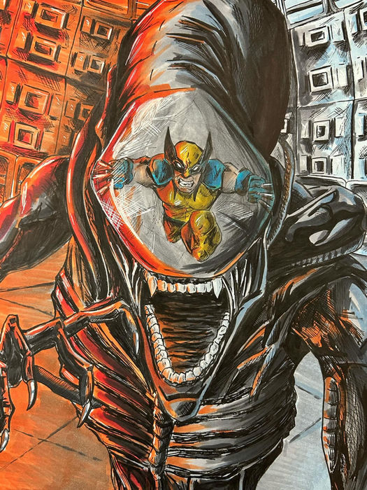 Inspired by Alien's Xenomorph and Marvel's Wolverine