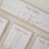 Thumbnail: This image shows a close up of the Top Table Card in the Pink Meadow Design.