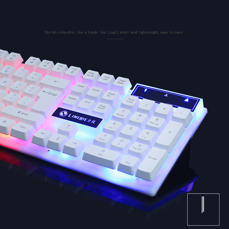 Thumbnail: Gaming Keyboard Mouse Glowing Set