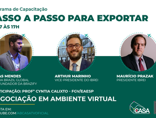 Trilha de Internacionalização e Programa de Capacitação para Exportação - Negociação em ambiente vir