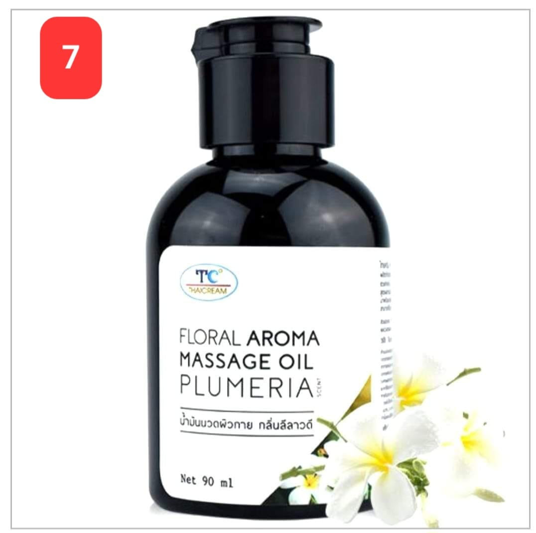 FLORAL AROMA MASSAGE OIL PLUMERIA SCENT - 90 ml.