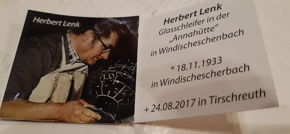 Miniaturebillede: Krystalskål med våbenskjold - Lenk Herbert