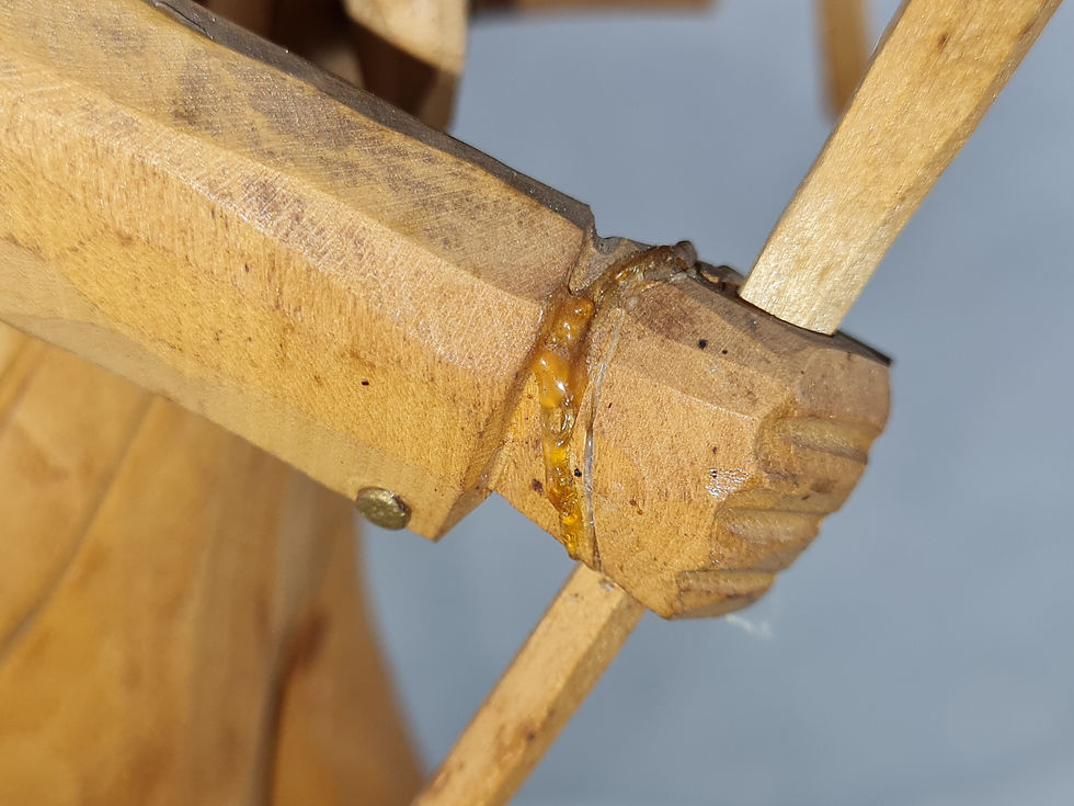 Miniature : großer geschnitzter Bergmann, 44cm groß, echt Erzgebirge, Holz natur