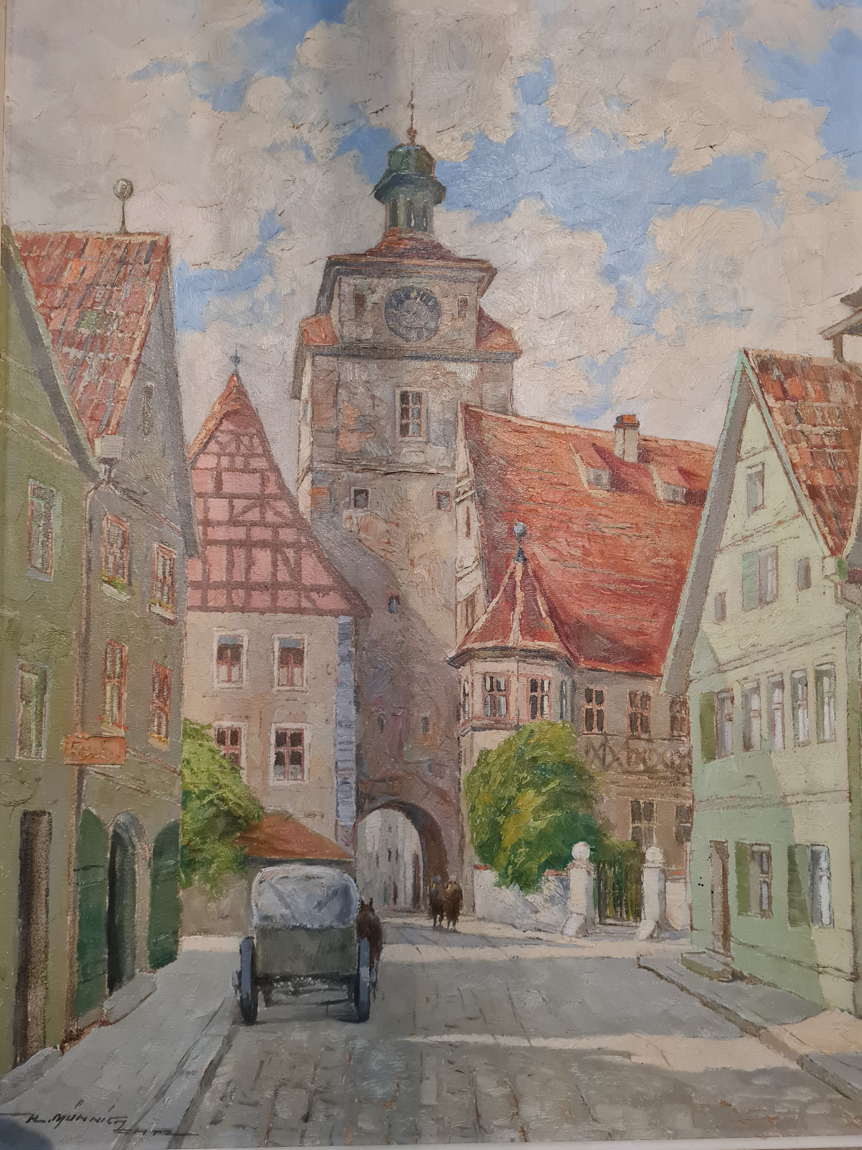 Hans Münnich Chemnitz - Weißer Turm Rothenburg ob der Tauber