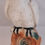 Миниатюра: Staffordshire Parot / Papagei, 32cm, um 1930, Keramik Statue / Figur Vogel