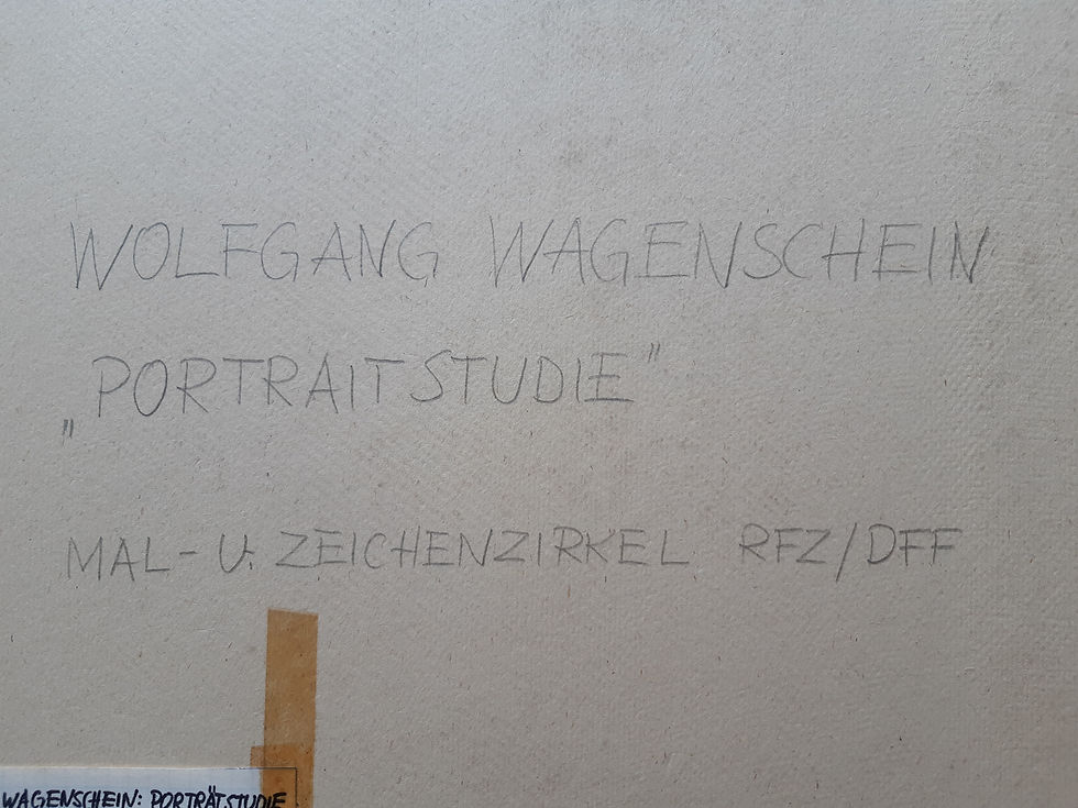 Miniaturbild: Wolfgang Wagenschein - "Porträtstudie" Kohlezeichnung