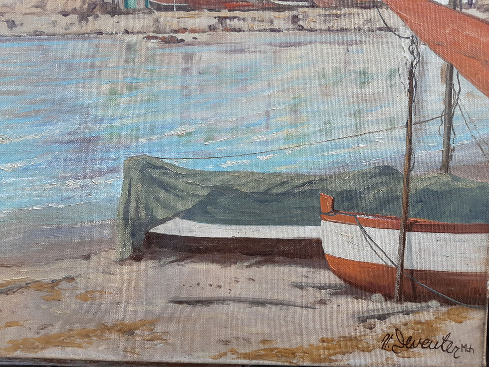 Miniature : Walter Deventer München (1905-1973) - An der Riviera / Italien