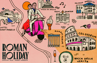 roman holiday map