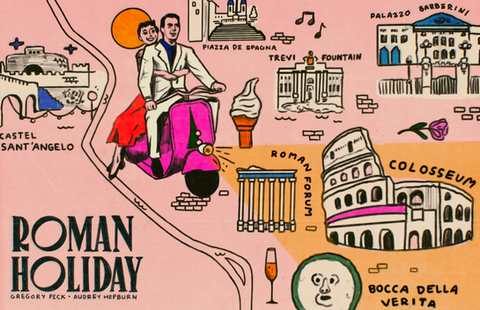 roman holiday map