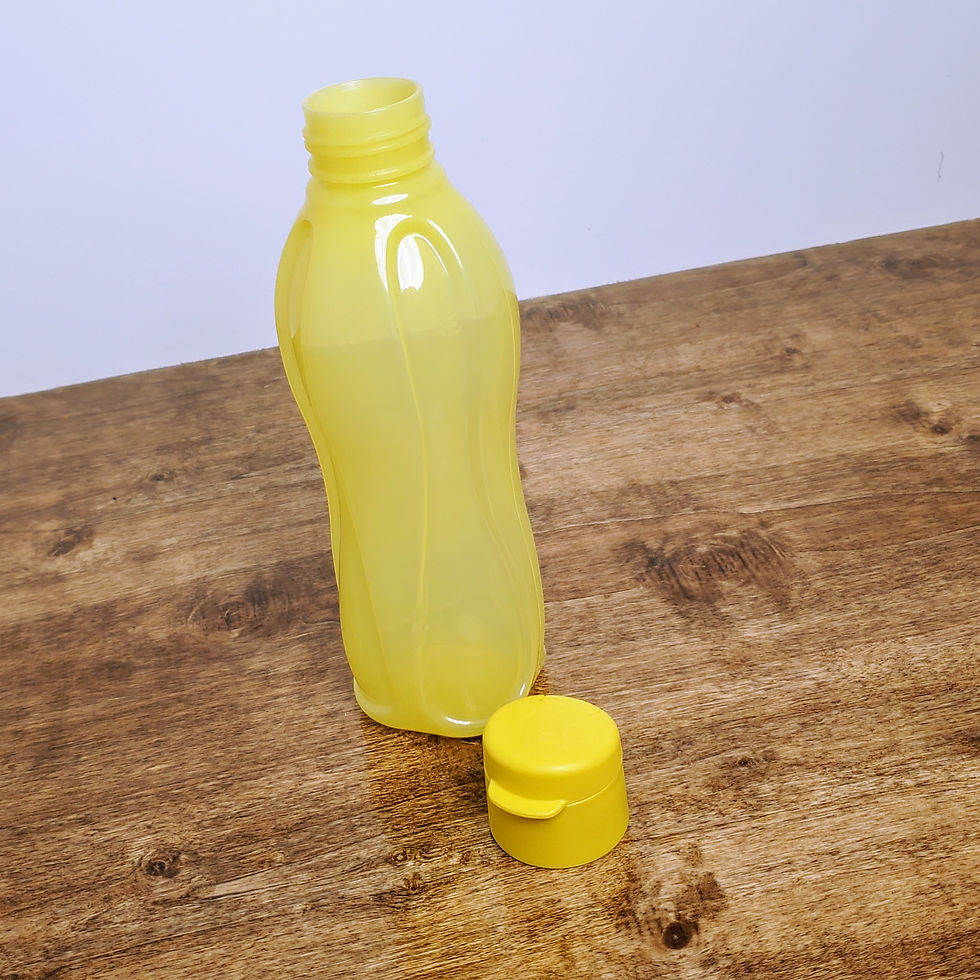 New Tupperware Eco Water Bottle - 16oz (500ml) Flip top 9104 Neon Yellow