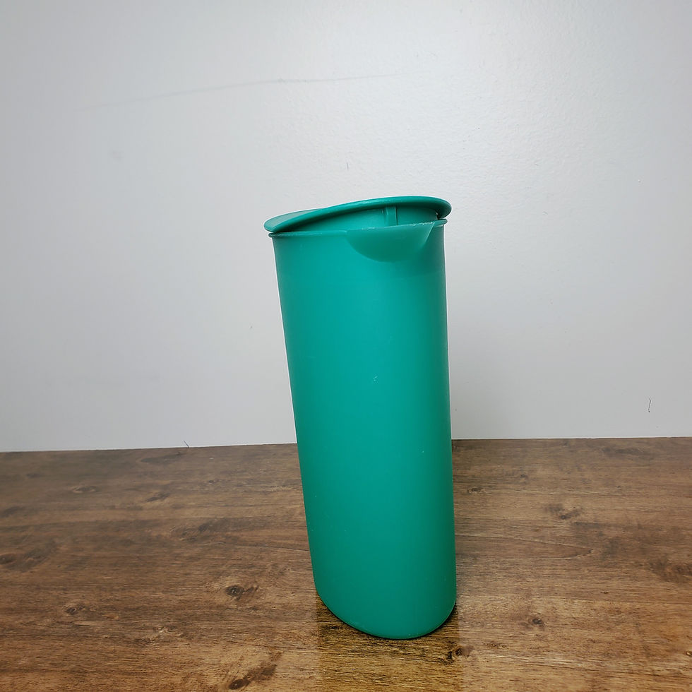Thumbnail: Tupperware Impressions Pitcher Rocker Top 2.1L 8.75 Cups Teal Green 3333 preowned