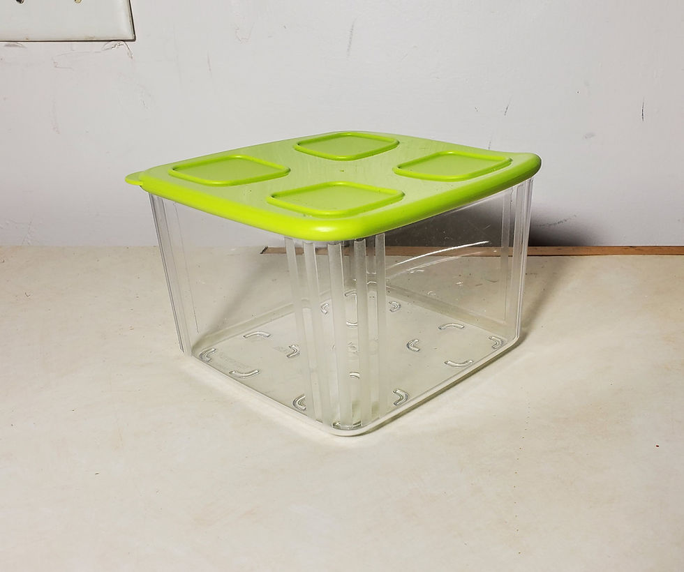 Thumbnail: Tupperware ClearMates 3352 Clear Mates Square Modular Storage Container 6 Cup Gr