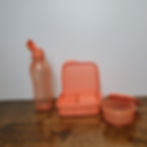 Tupperware 3 Piece Orange Lunch Set – Lunch-it Sandwich Box, Snack Bowl & Eco Water Bottle