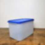 Vintage Tupperware Modular Mate Rectangular #3 1848 Clear Container Blue Lid
