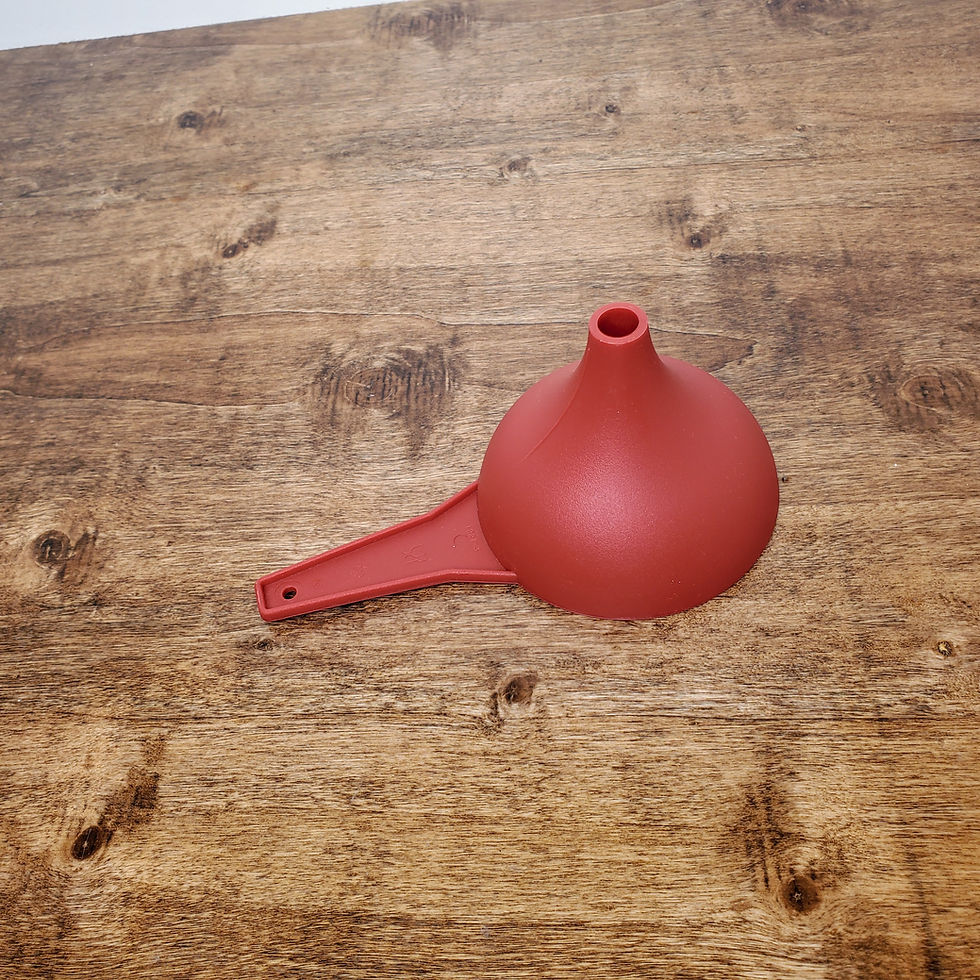 Thumbnail: Tupperware Funnel Large Hershey Kiss Shape Wine Red Berry Color Gadget New