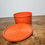 Thumbnail: Retro 1970s Tupperware Orange Servalier Canister 1204 Starburst Lid Kitchen Storage