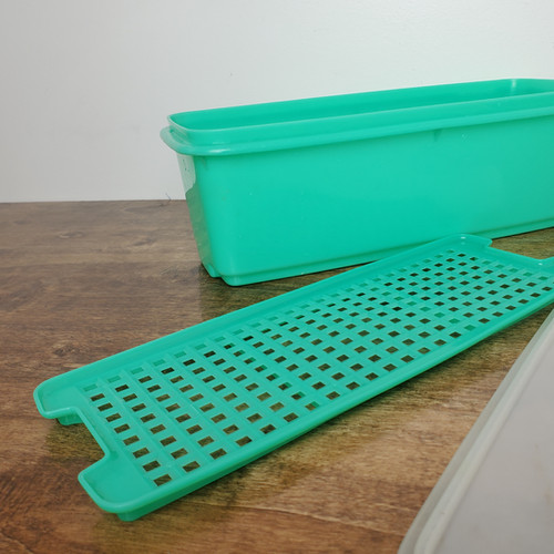 Jadeite Vintage Tupperware Celery Keeper #782 w/ Insert #783 & Lid