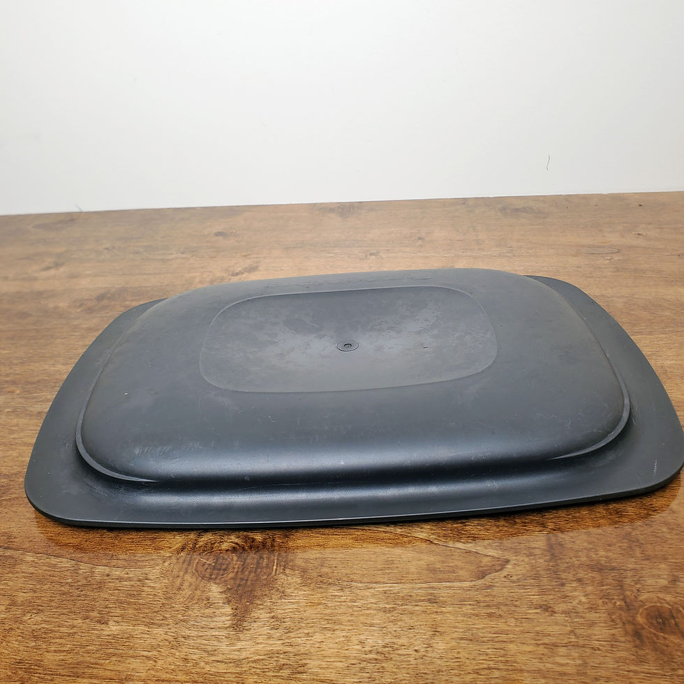 Thumbnail: Tupperware UltraPro 6502 Charcoal Black 5 Cup Lid Cover Oven Microwave Pan Tray