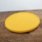 Vintage Tupperware #1832 Yellow 10" Round Replacement Seal Lid T-Tab