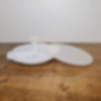Vintage Tupperware 608 Suzette Divided Serving Platter White Lid Screw Handle