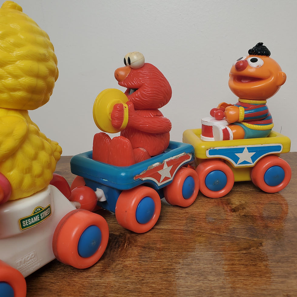 Thumbnail: Fisher-Price Little People Circus Train #991 Vintage 1970s 3 Cars 4 Animals Set