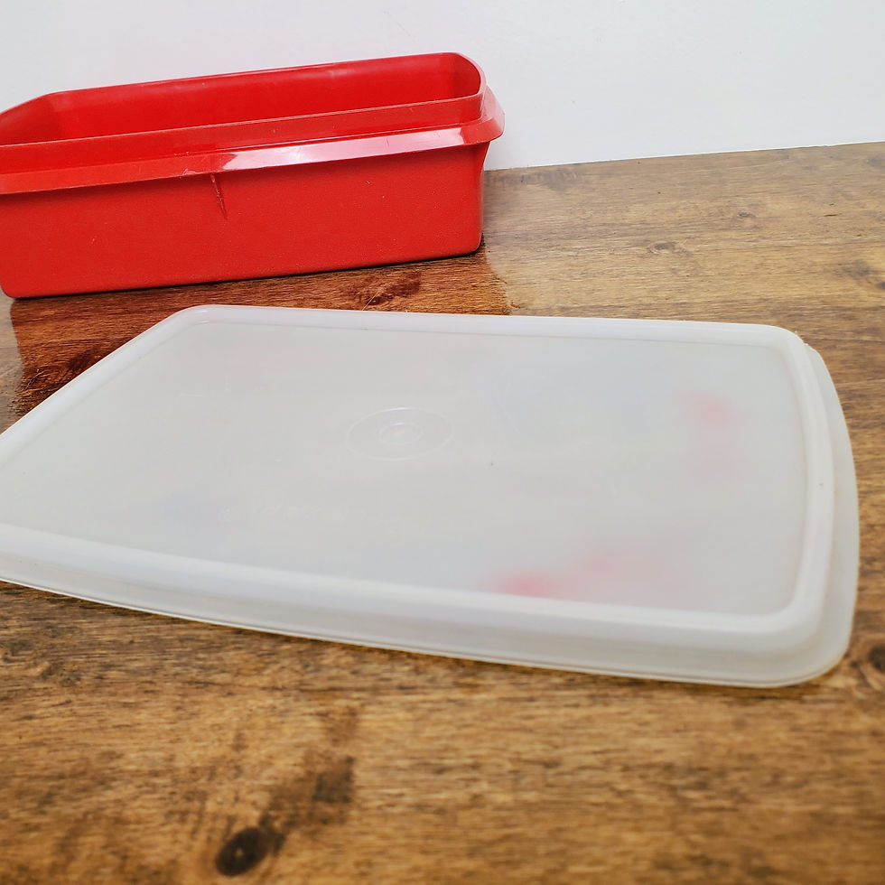 Thumbnail: Tupperware Red Stow-N-Go Craft Organizer Tackle Box No Insert 767 769