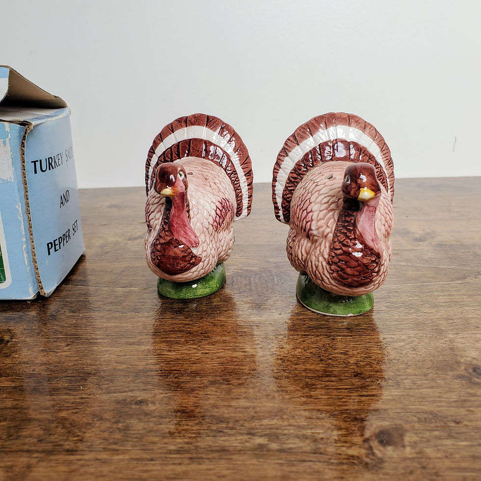 Thumbnail: Turkey Salt & Pepper Shaker Set Made In Taiwan