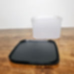 New Tupperware Square #2 Modular Mates Black Seal Lids 1620 1623