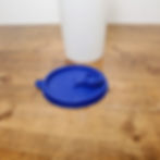 Thumbnail: Vintage Tupperware Handolier 261 Canister Set Sheer w Blue 215 Lid