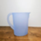 Vintage Tupperware 1 Gallon Impressions Pitcher #4433 Baby Blue No Lid
