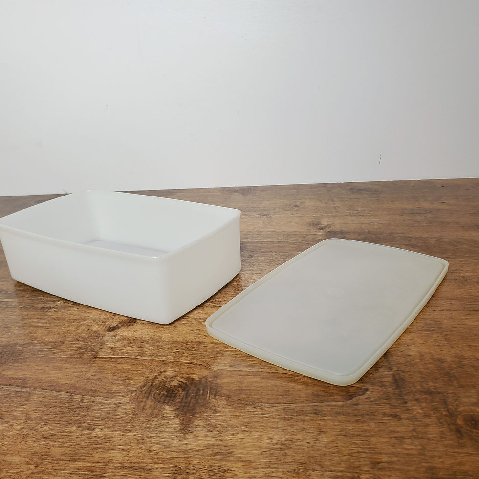 Thumbnail: Vintage Tupperware Pac N Store #713 Rectangle Sheer Container w/ Sheer Lid