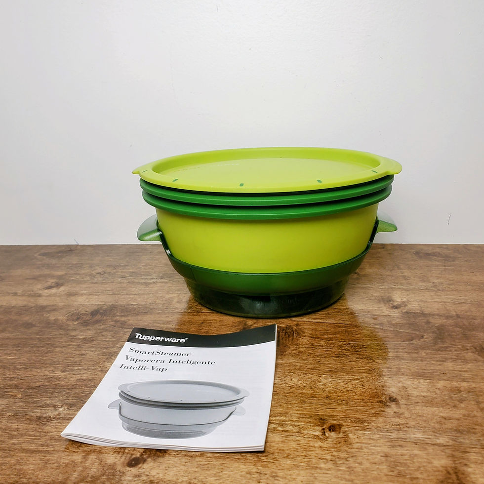 Thumbnail: Tupperware Smart Microwave Multi Cooker Green Steamer, Rice & Pasta Maker All-in-One