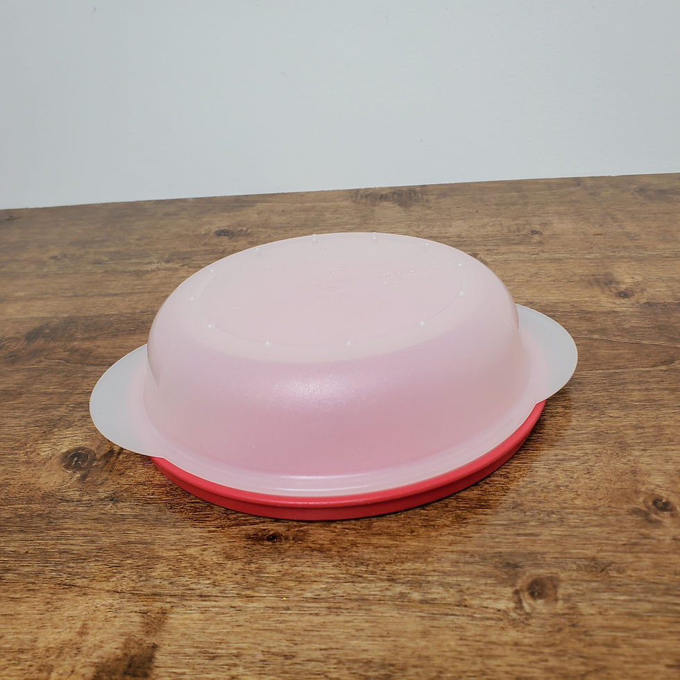 Vintage Tupperware Crystalwave 1.75 Cup Vented Microwave Bowl #2646 with Lid