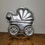 Thumbnail: Wilton Baby Buggy Carriage Stroller Cake Pan Aluminum 2105-3319