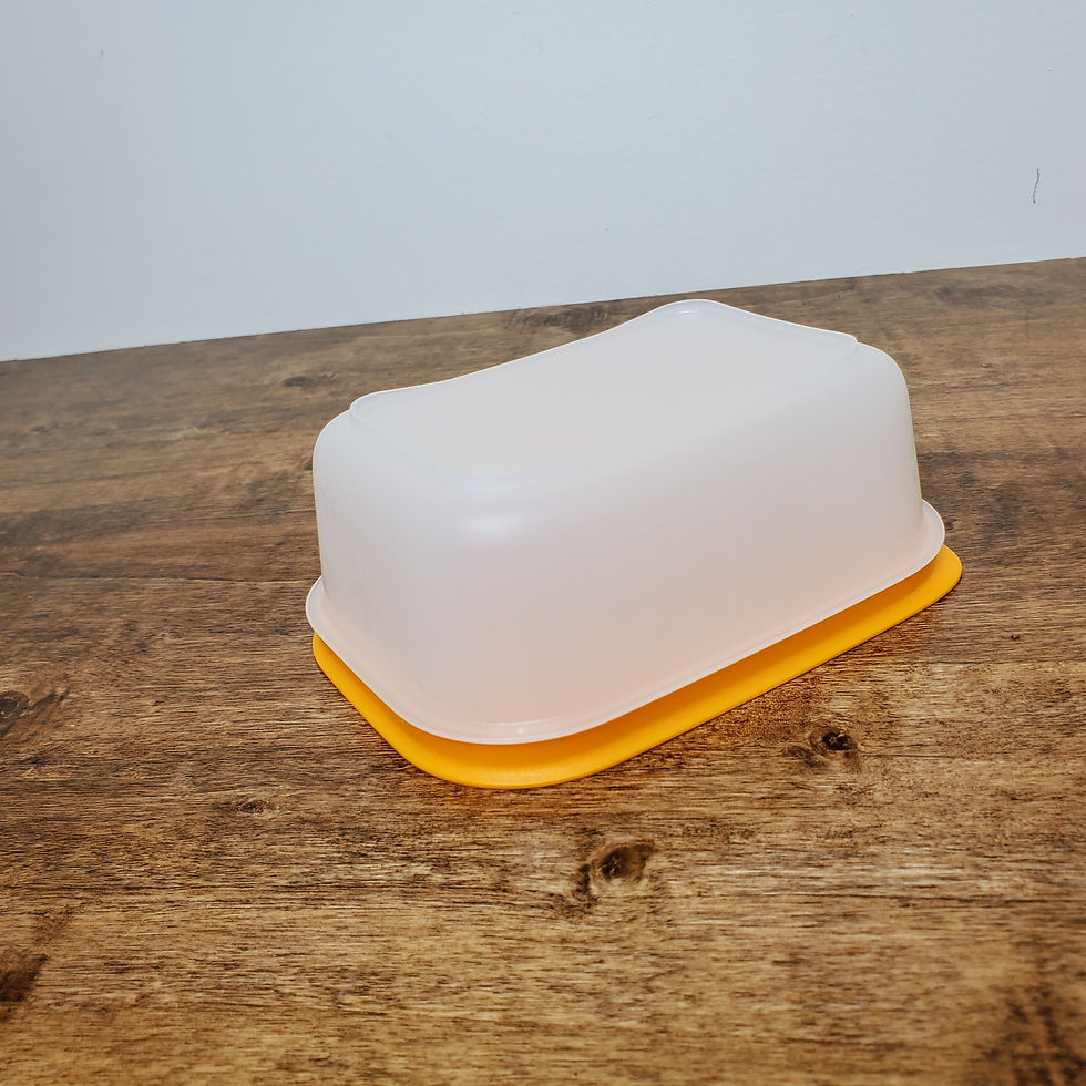 Thumbnail: Tupperware Freezer Mates Plus Small Shallow 450ml  Papaya Lid Container