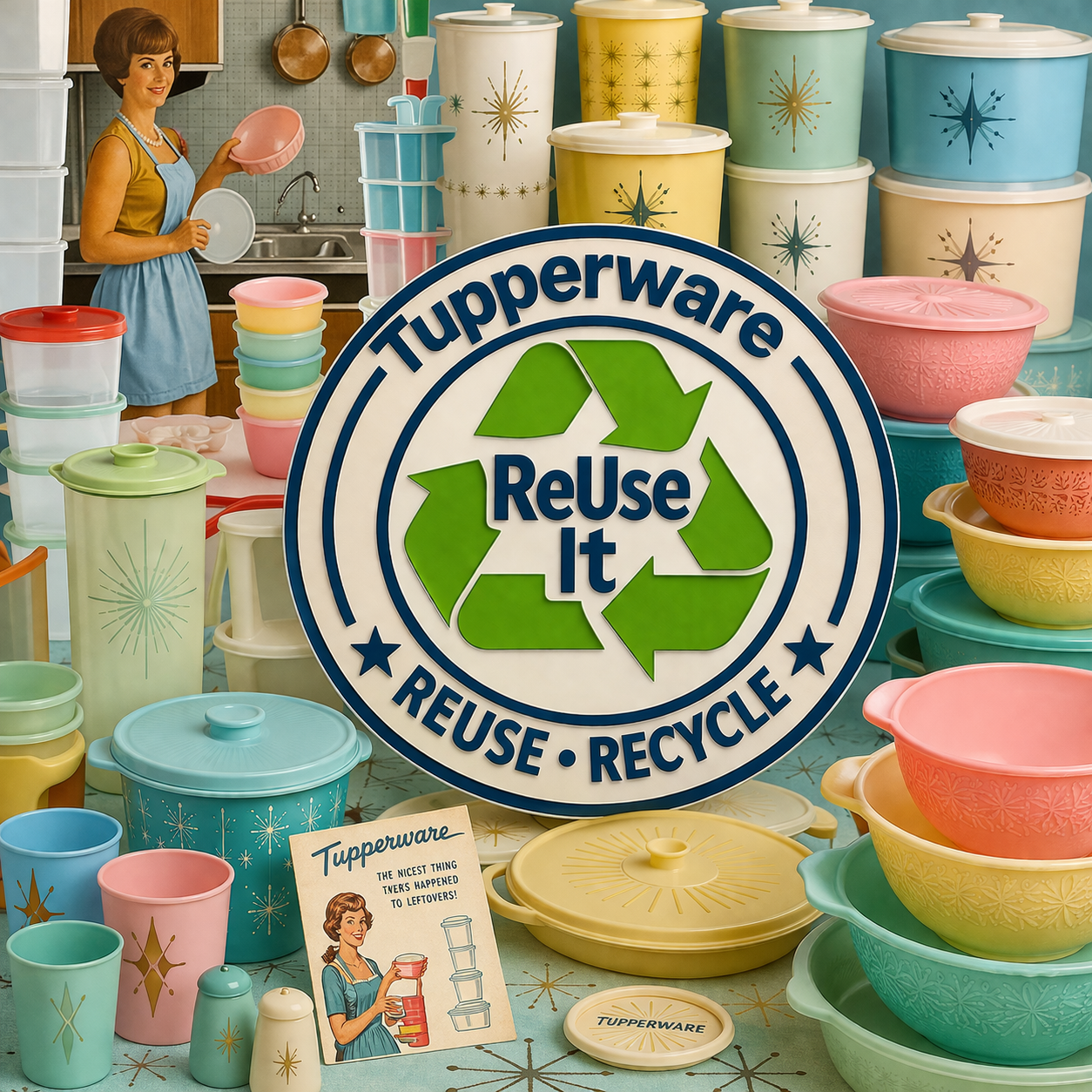 Tupperware Re-Use-It Brand Logo