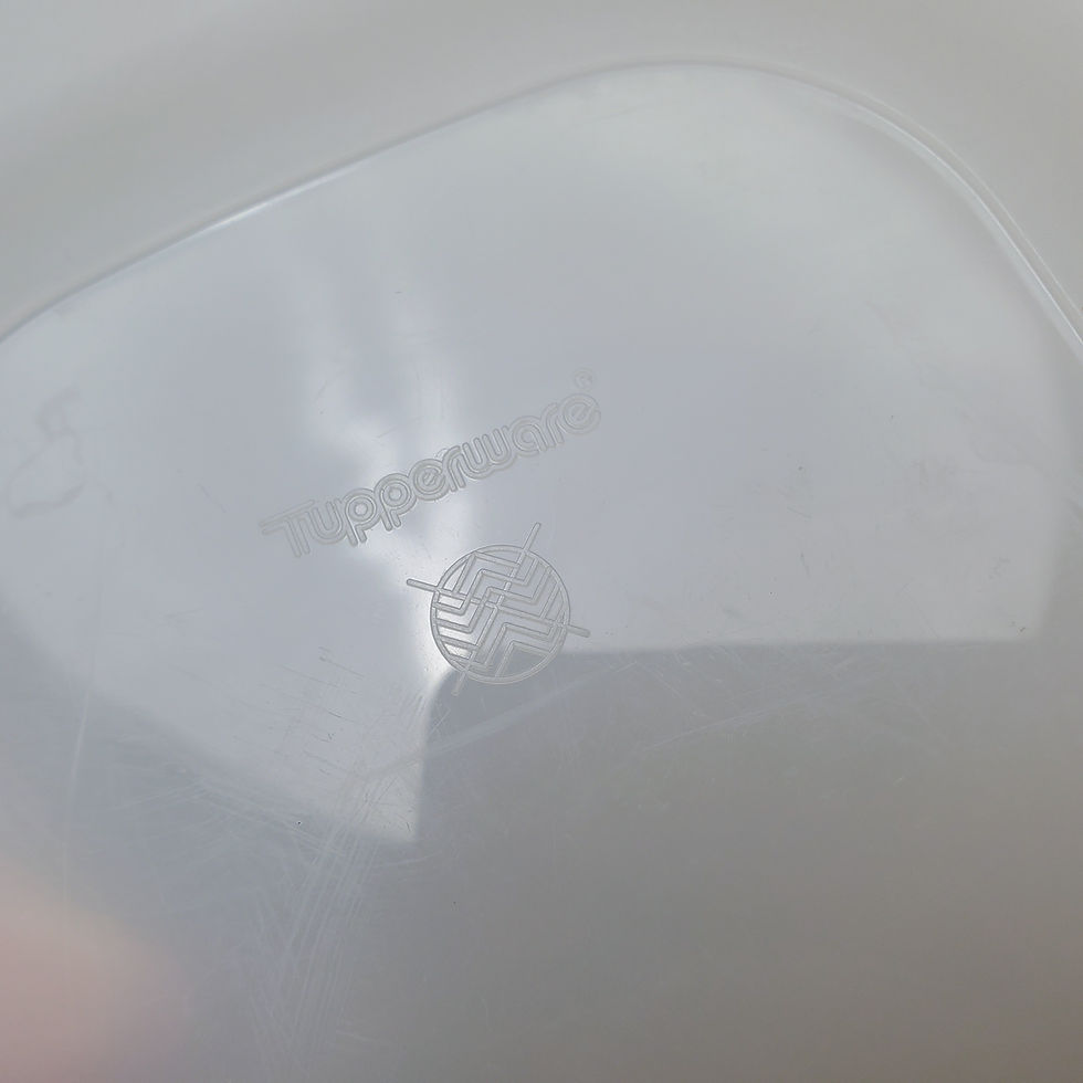 Thumbnail: Tupperware #2305 Replacement Lid Seal Sheer White Rectangle 10 x 7" Vintage