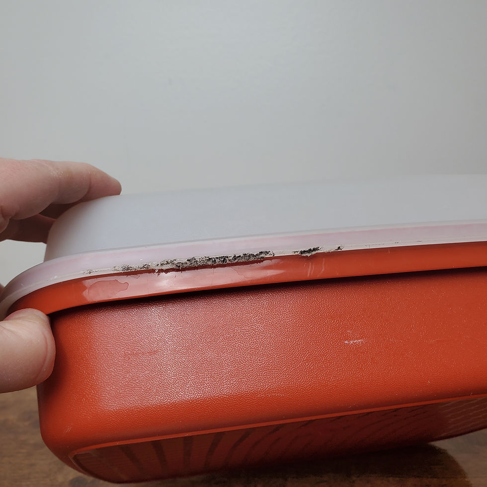 Thumbnail: Tupperware Marinade Container Meat Tenderizer Paprika Red Lid Sheer 1294/1295