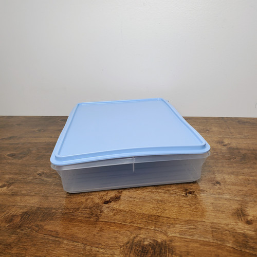 Tupperware Cold Cut Keeper Snack Stor Large 9x13 Pastel Blue NEW