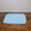 Thumbnail: Tupperware Slim Line Deli Meat Cheese Keeper 9x5 Container Ice Blue Seal