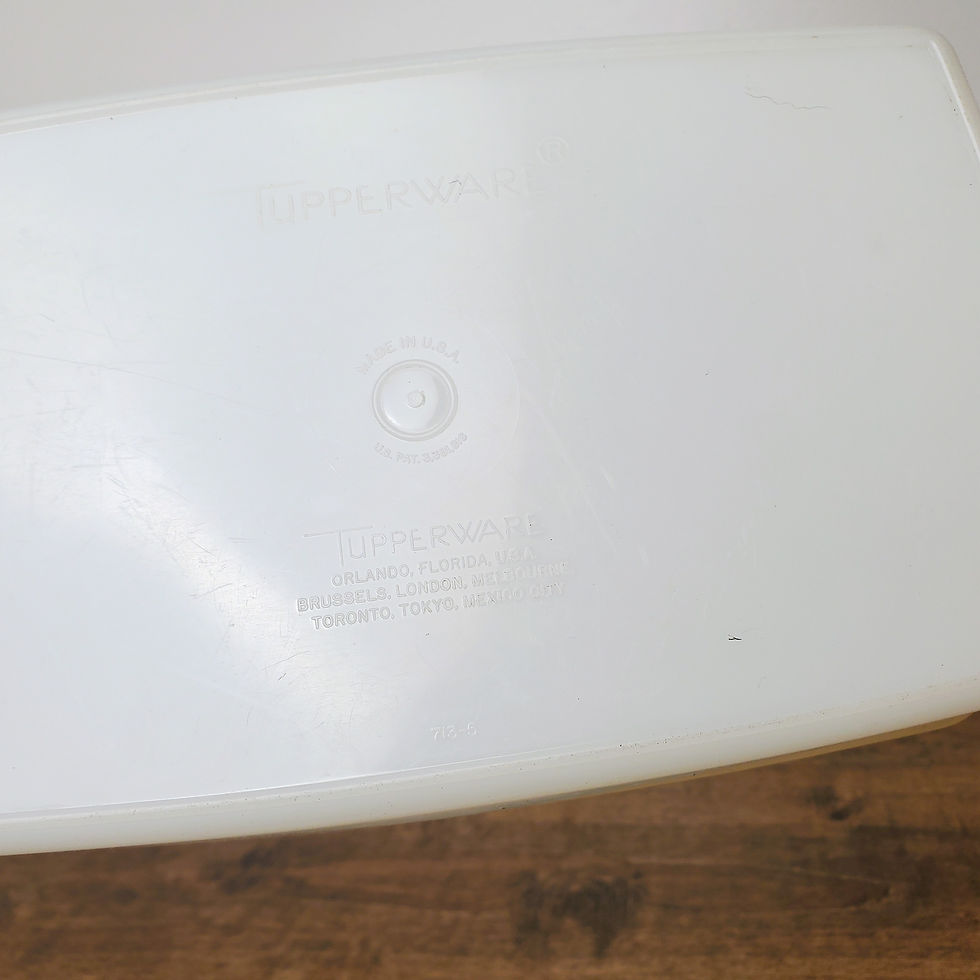 Thumbnail: Vintage Tupperware Pac N Store #713 Rectangle Sheer Container w/ Sheer Lid